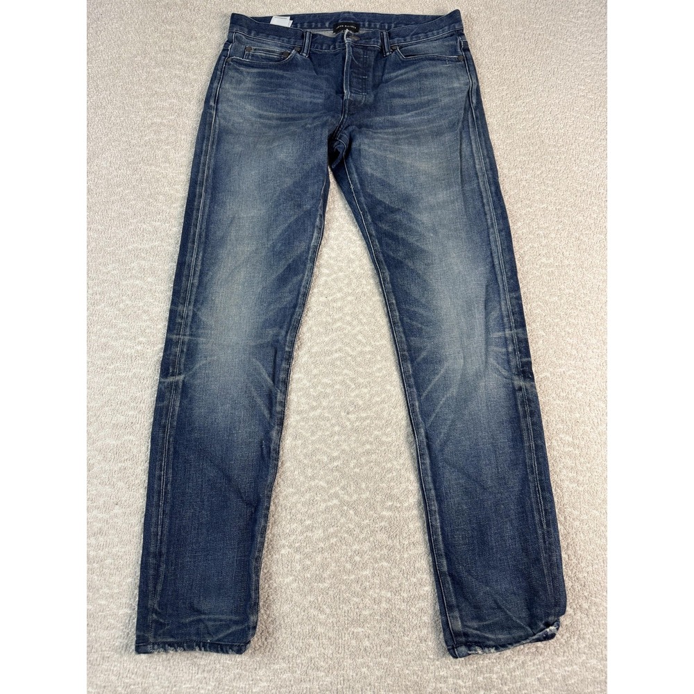 John Elliott Jeans Mens 29 Blue Dark Wash Slim Fit Stretch Denim Japan